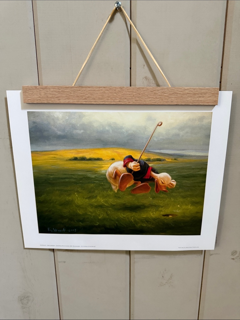 A Set of 2 Wooden Photo/Card/Poster/Art Holder with magnets. Ab. 10”x1”. New!